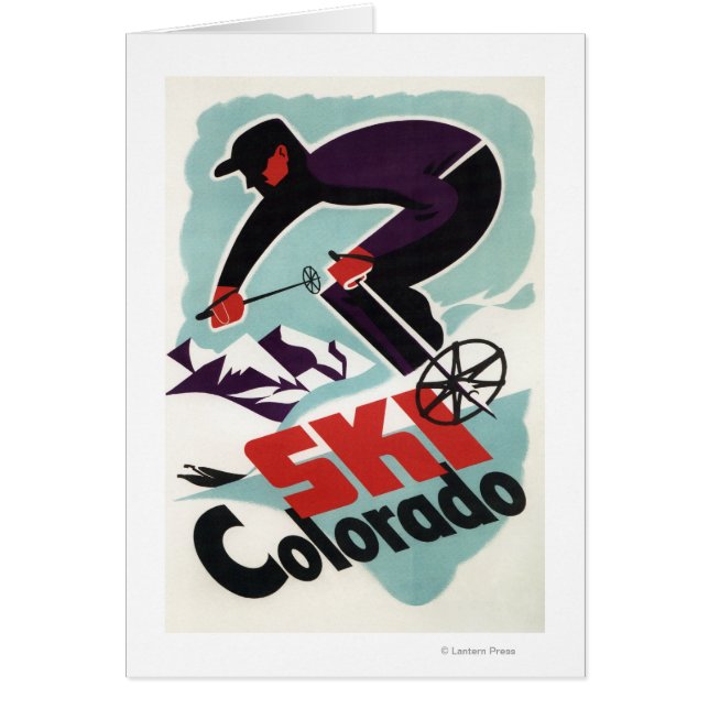 Black and Purple Clothed Skier (Front)