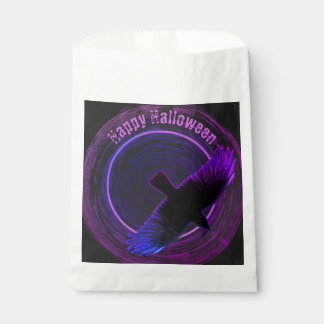 Black and Purple Crow Favour Bags