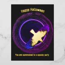 Black and Purple Crow Halloween
