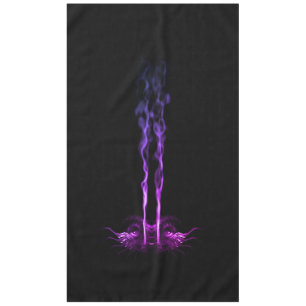 Black and Purple Dragon Smoke Tablecloth