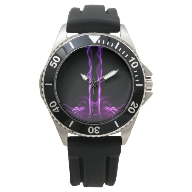 Black and Purple Dragon Smoke Watch (Front)