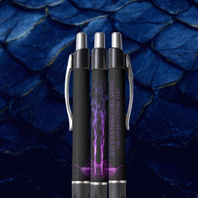 Black and Purple Dragon Smoke with Your Name (Creator Uploaded)