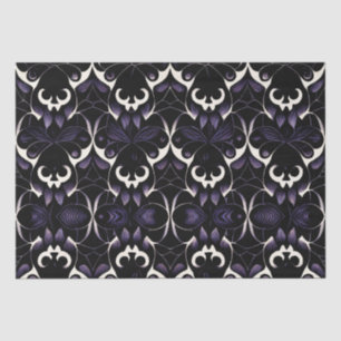 Black and Purple Gothic Pattern #2   Tissue Paper