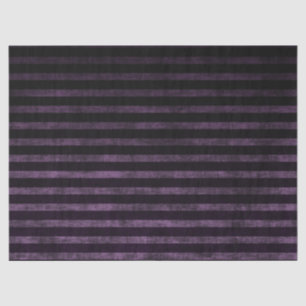 Black and Purple Grunge Ombre Stripes Tissue Paper
