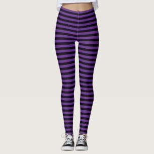 Black and Purple Halloween Witch Leggings