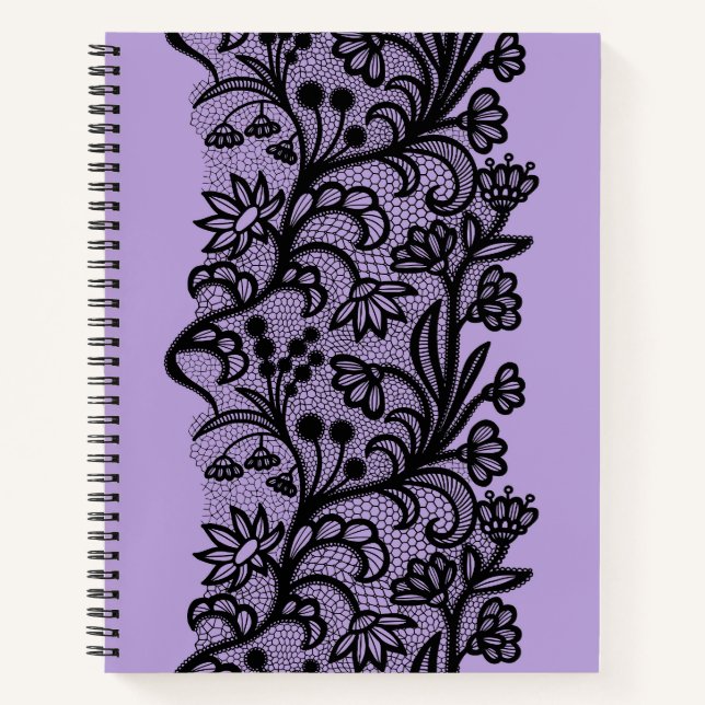 Black and purple Lace Notebook (Front)