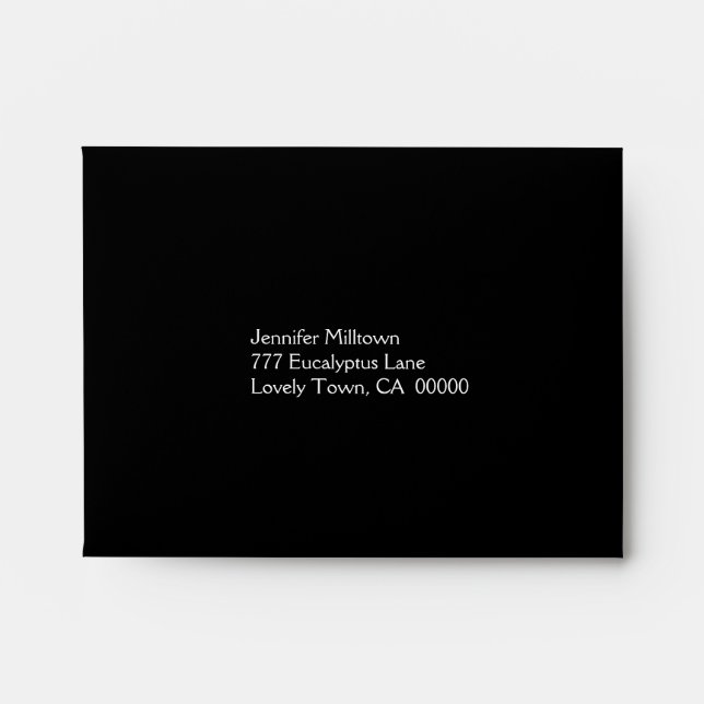 Black and Purple RSVP Envelope (Front)