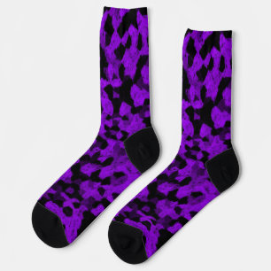 Black and Purple  Socks