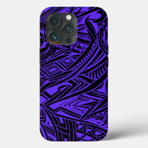 Black And Purple Tribal Abstract  iPhone 13 Pro Case