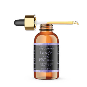 Black and Purple Waterproof Dropper Bottle Label