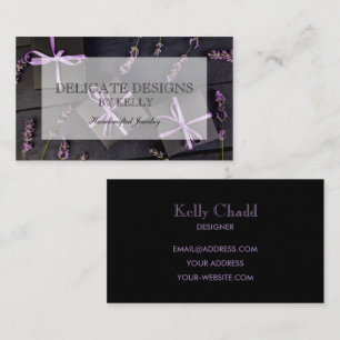 Black and Purple Wrapped Gift Boxes Business Card