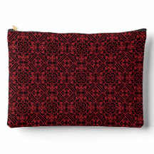 Black and Red Abstract Geometric Pattern