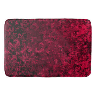 Black and Red Bath Mat