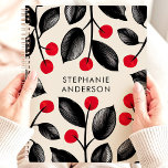 Black and Red Botanical Berries Custom Name Planner<br><div class="desc">Immerse yourself in a world of botanical beauty with this captivating planner. Delicate black leaves intertwine with vibrant red berries, creating a design that's both elegant and striking. Imagine yourself jotting down your dreams and appointments amidst this symphony of nature. Personalise it with your name and let this planner be...</div>