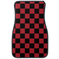 Red and best sale black car mats