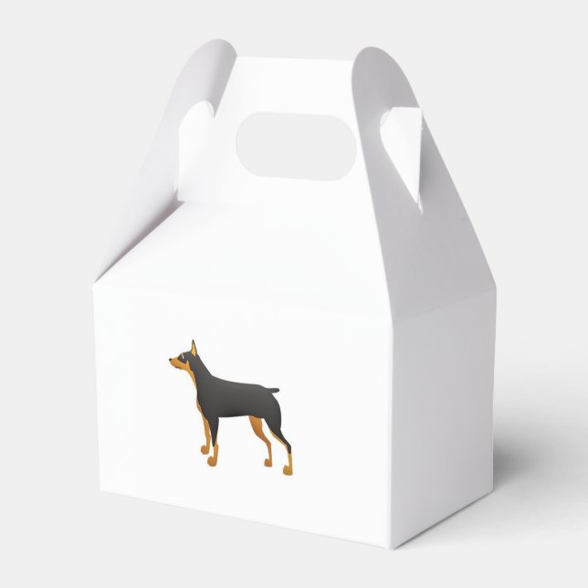 black and red dobie new toon favour box (Front Side)