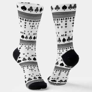 black and red, fashion pattern socks