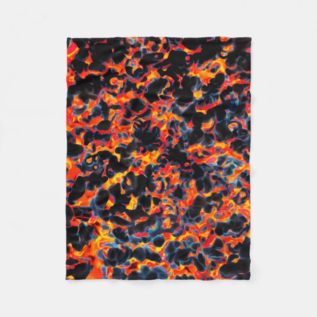 Black and Red Fleece Blanket (Front)