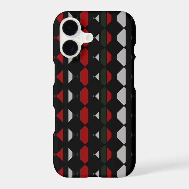 Black and Red geometric pattern (Back)