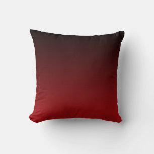 Black and red gradient. cushion