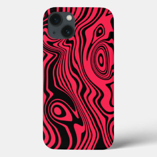 Black and Red iPhone Case - Choose Colour