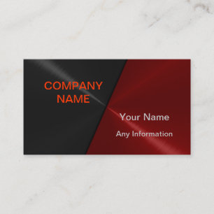 Black and Red Luxury Business Cards