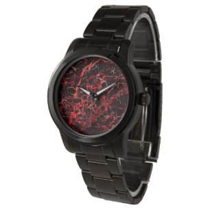 Black and Red Marble, Watch