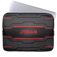 Black and red metallic geometric design