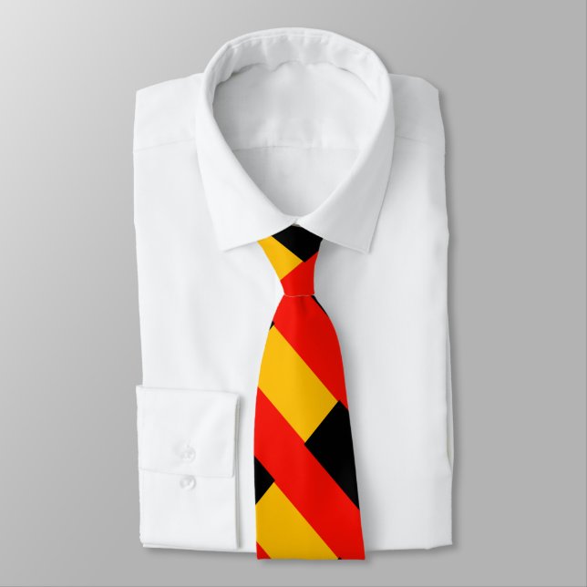 Black and red pattern tie (Tied)