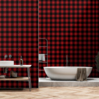 Black and Red Plaid Wallpaper