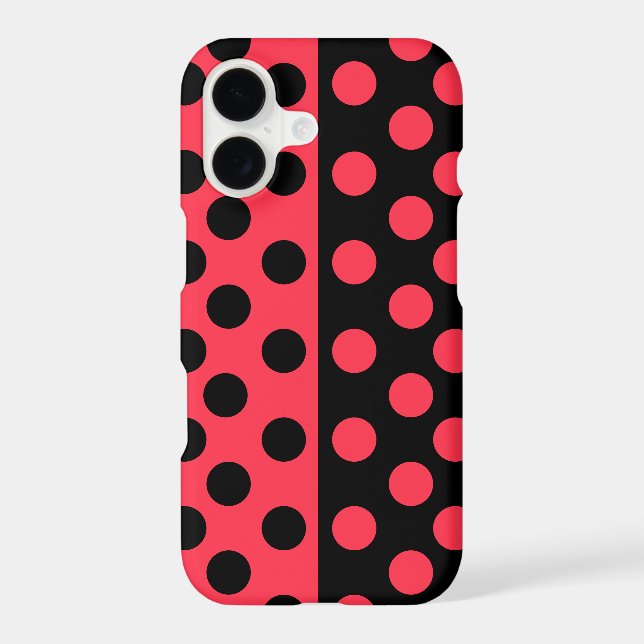 Black and Red Polka Dots Samsung Galaxy Case (Back)