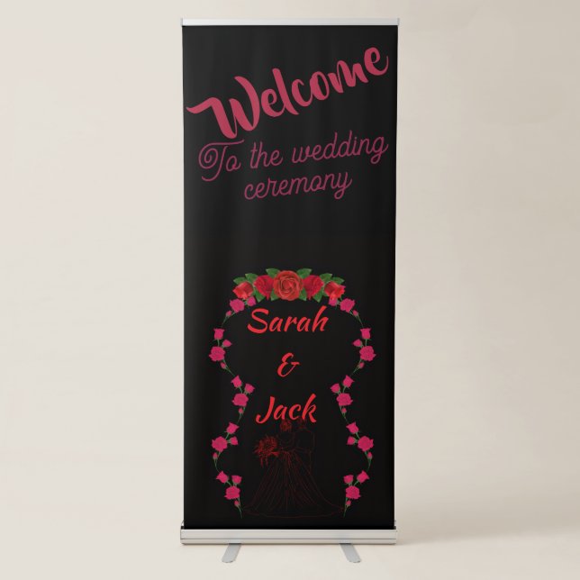 Black and red romance banner  (Front)