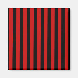 Black and Red Stripe Magnet
