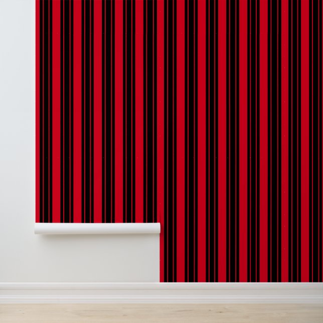 Black and Red Striped Custom Colours Wallpaper (Application)