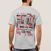 Black and Red Thank You Word Cloud Template