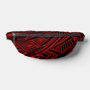 Black And Red Tribal Abstract  Bum Bags