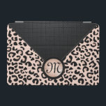 Black and Rose Blush Leopard | Monogram iPad Mini Cover<br><div class="desc">Electronic Case. ⭐This Product is 100% Customisable. *****Click on CUSTOMIZE BUTTON to add, delete, move, resize, changed around, rotate, etc... any of the graphics or text or use the fill in boxes. ⭐99% of my designs in my store are done in layers. This makes it easy for you to resize...</div>