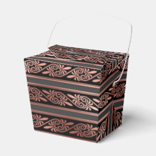 Black and Rose Gold Favour Box