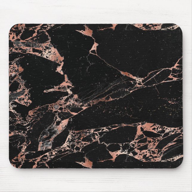 Black and rose mouse mat (Front)