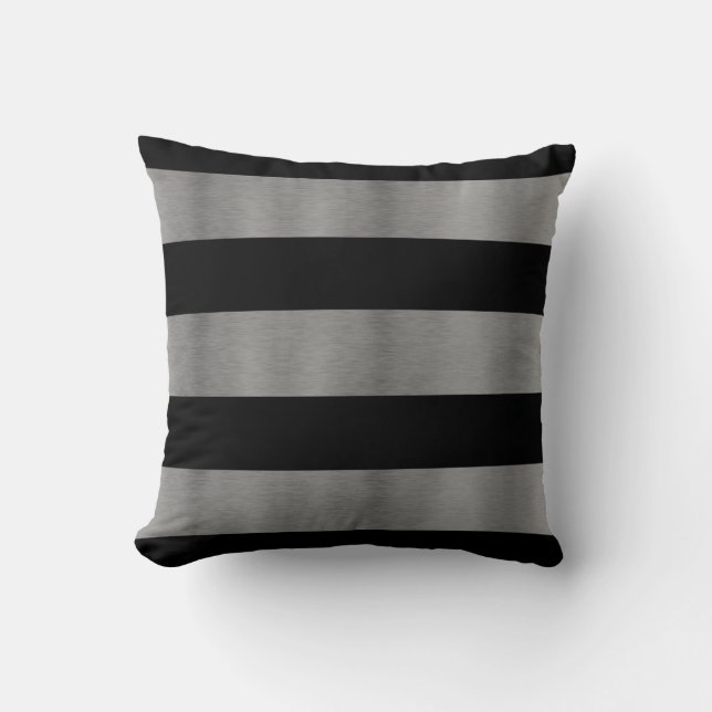 Black and Silver Couch Pillows (Front)