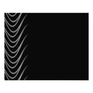 Black and Silver Flames Photo Print