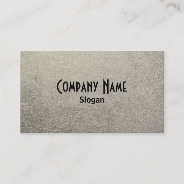 Black and Silver Foil Photo Business Card (Front)
