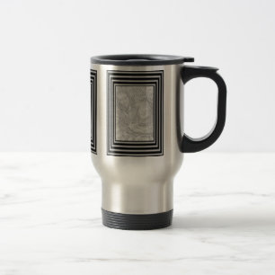 Black And Silver Frame Photo Travel Mug