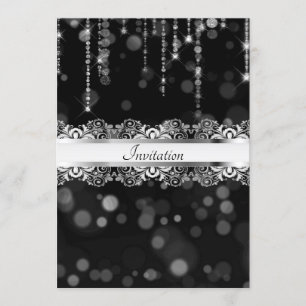Black and Silver Glam Party Template