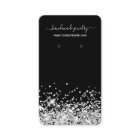 Black and Silver Glitter Signature Earring Display