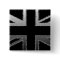 Black and Silver Grey Union Jack Flag