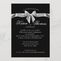 Black and Silver Ribbon 50th Anniversary