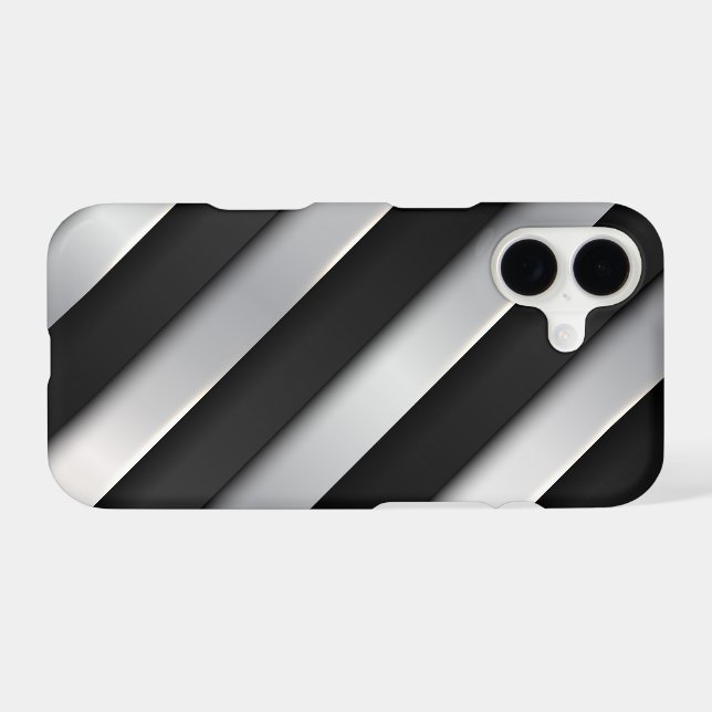 Black And Silver Striped  (Back (Horizontal))