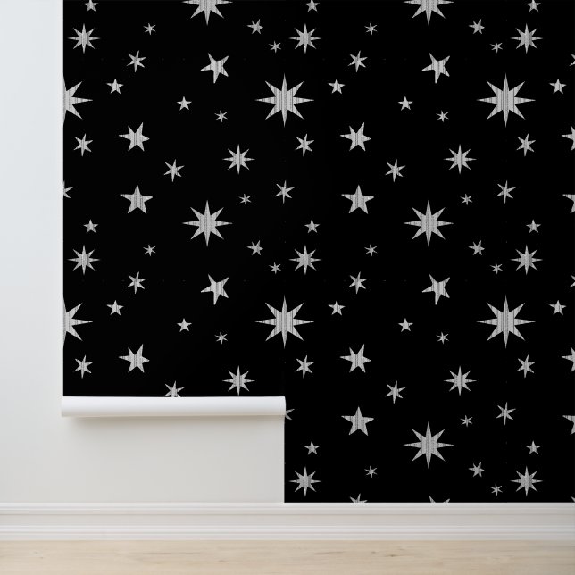 Black and Silver Wallpaper - Star Wallpaper - Mood (Application)