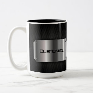 Black And Steel  Two-Tone Coffee Mug
